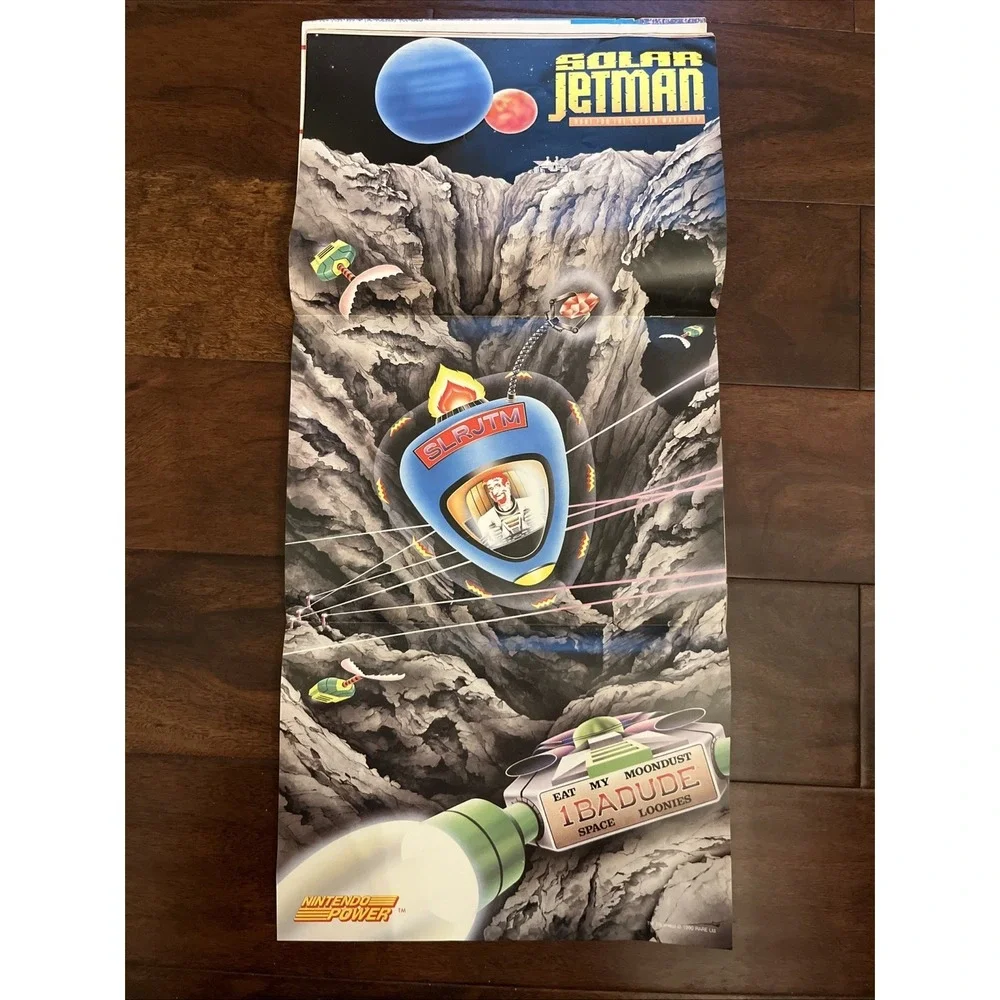 Nintendo Power Volume 16 Issue - 1990 Maniac Mansion TMNT Solar Jetman Poster